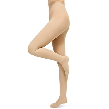 MecTo Medical Closed Toe Compression Pantyhose 15-20 mmHg Class I Graduated Compression Stockings Support Stockings for Pregnancy Varicose Veins Edema