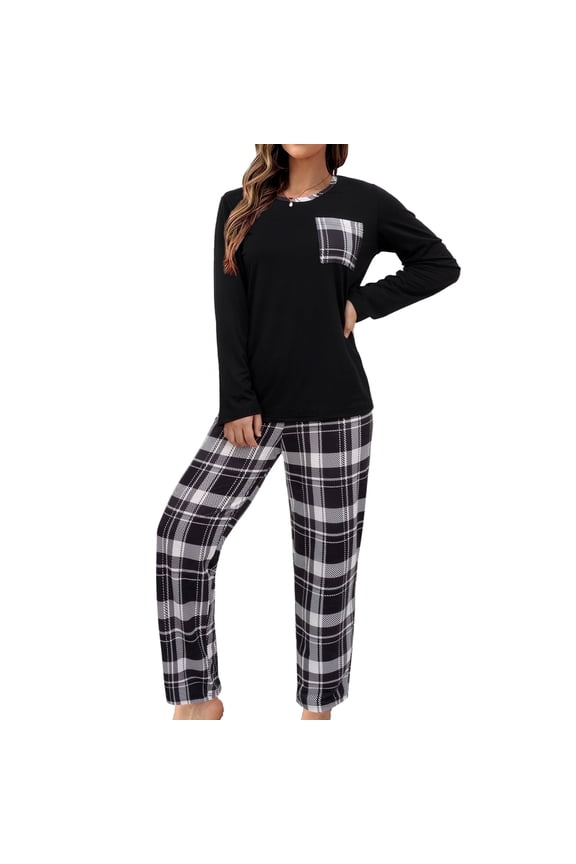 Pajamas for Women Set Valentines Pajama Long Sleeve Top with Long Pants Sleepwear 2 Piece Soft Pj Sets