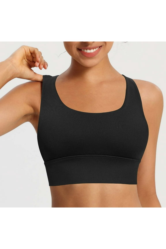 Sports Bras for Women Criss-Cross Back Padded Bras Workout Yoga Athletic Bra with Removable Cups