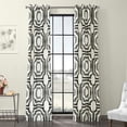 thumbnail image 1 of Mecca Steel Grommet Printed Cotton Curtain (1 Panel), Mecca Steel, 50W X 96L, 1 of 6