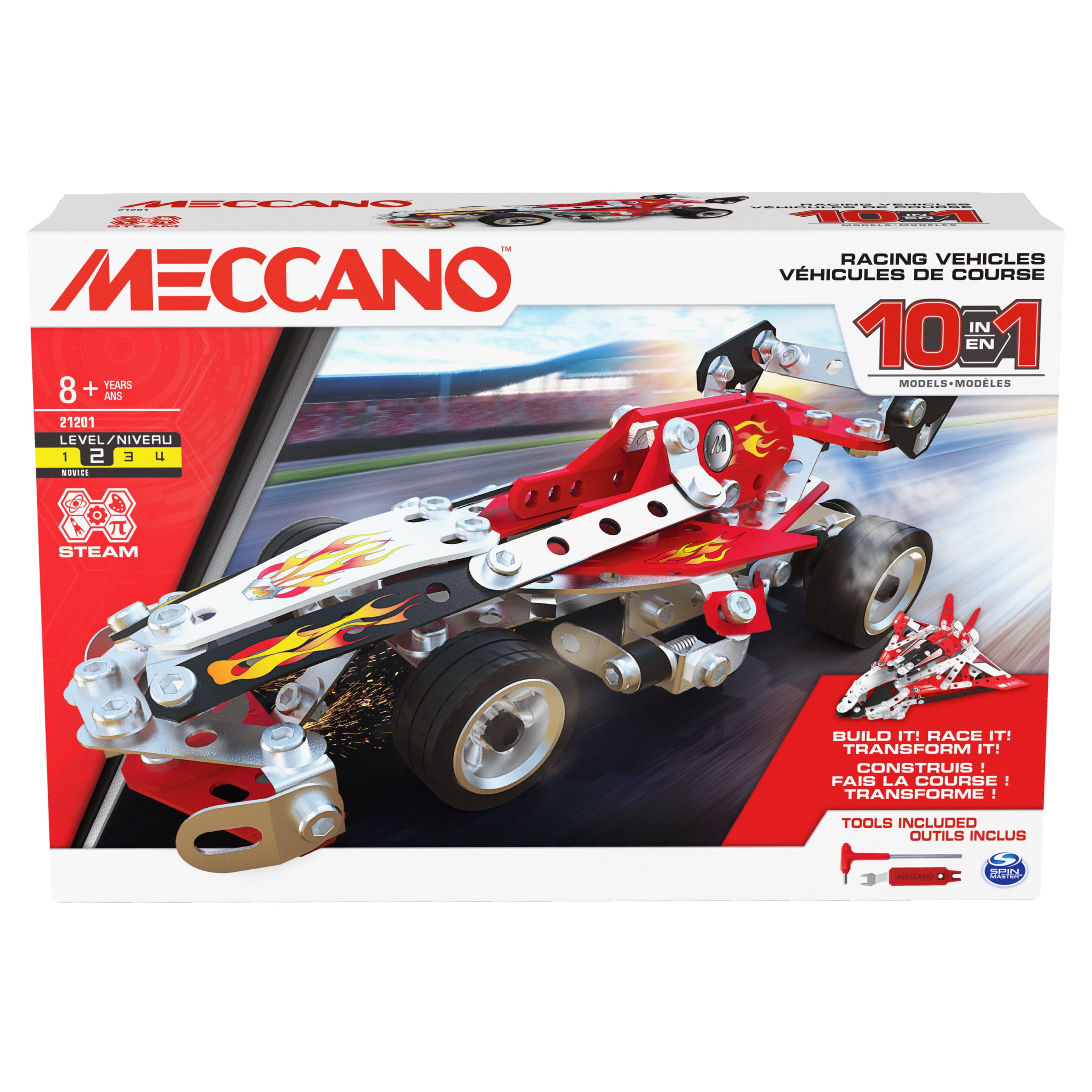 Meccano by Erector, Bulldozer Model Vehicle Building Kit, STEM Engineering  Education Toy for Ages 8 and up