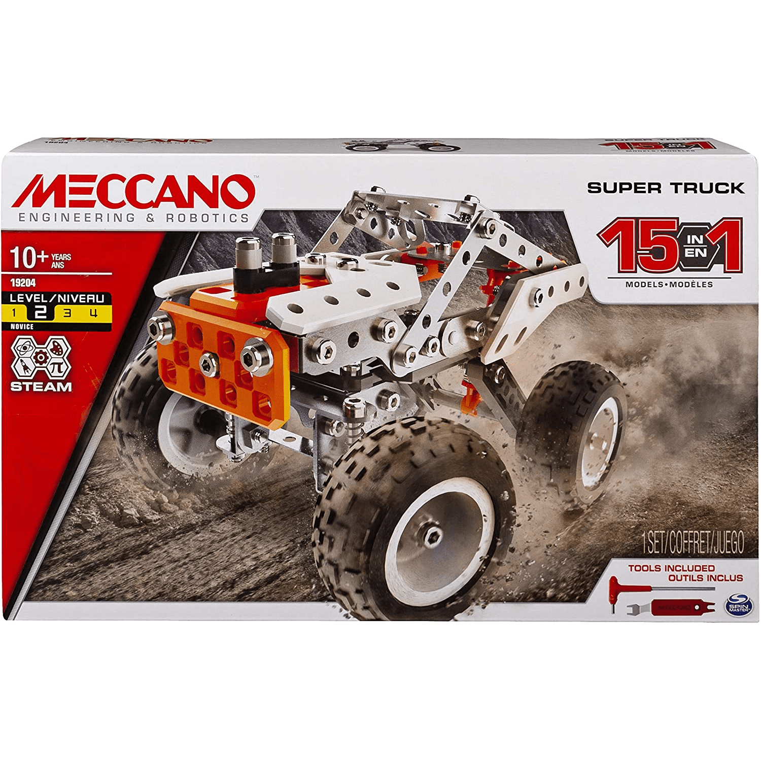 Meccano - 19204 | Super Truck - 15-In-1 Models