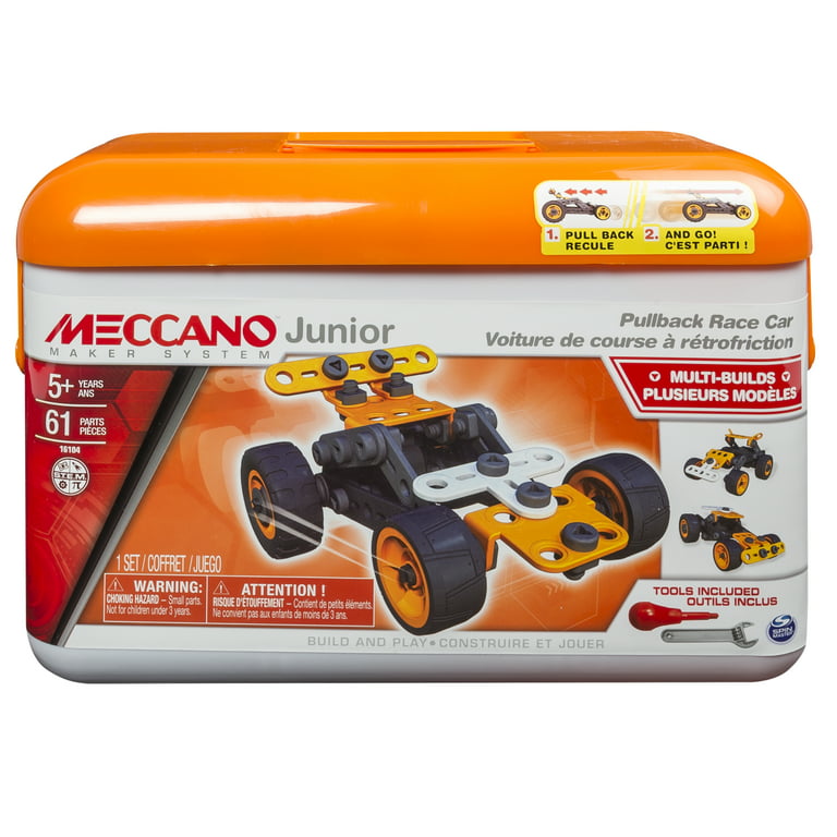 Meccano Junior, RC Police Car with Working Trunk and Real Tools