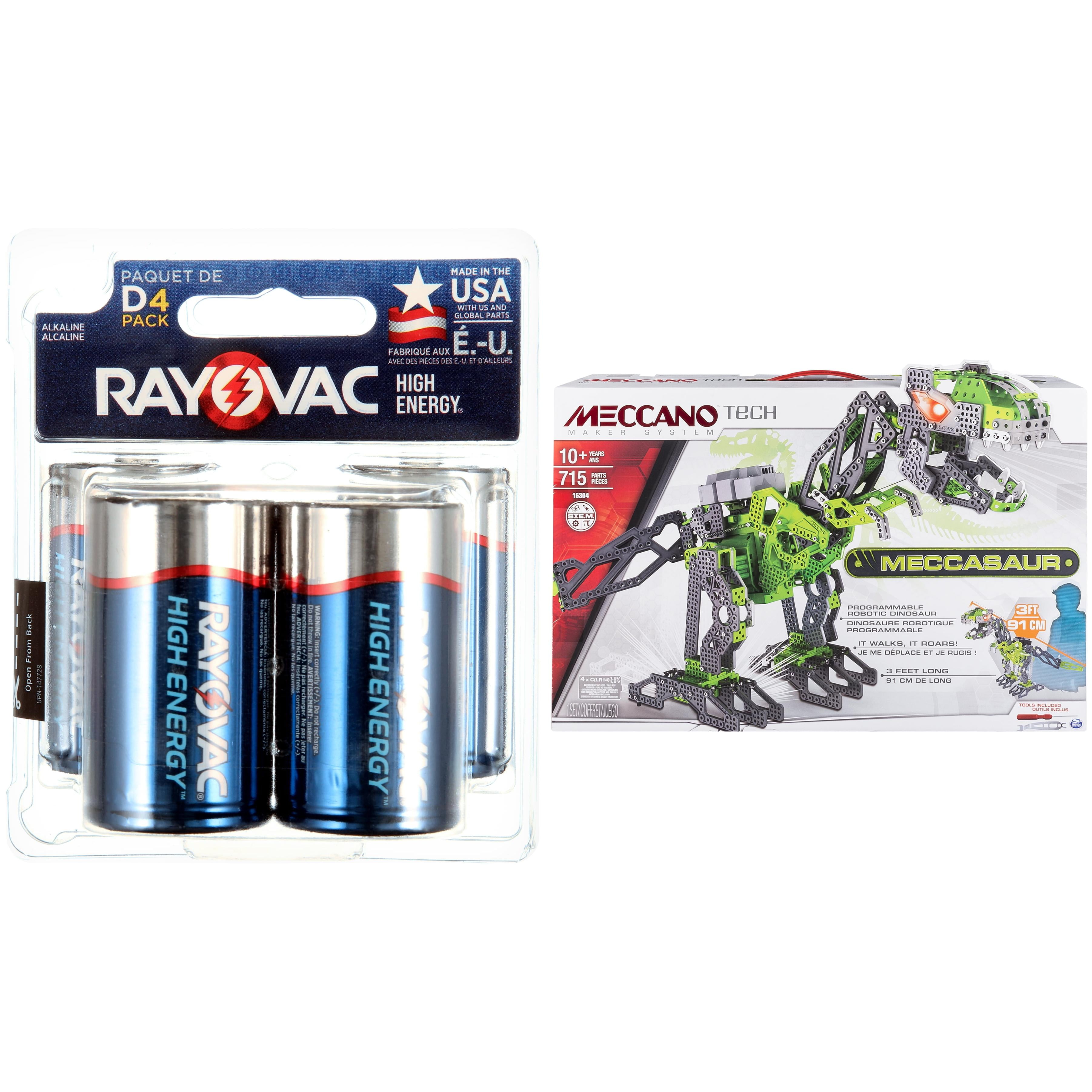 Meccano - Meccasaur & Rayovac Battery Bundle