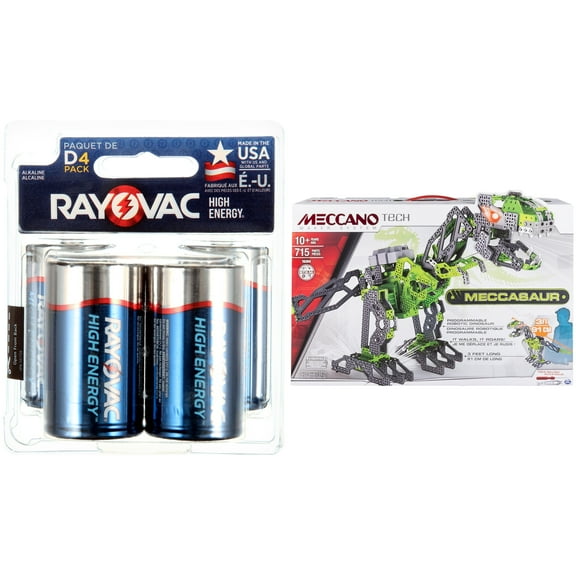 Meccano - Meccasaur & Rayovac Battery Bundle