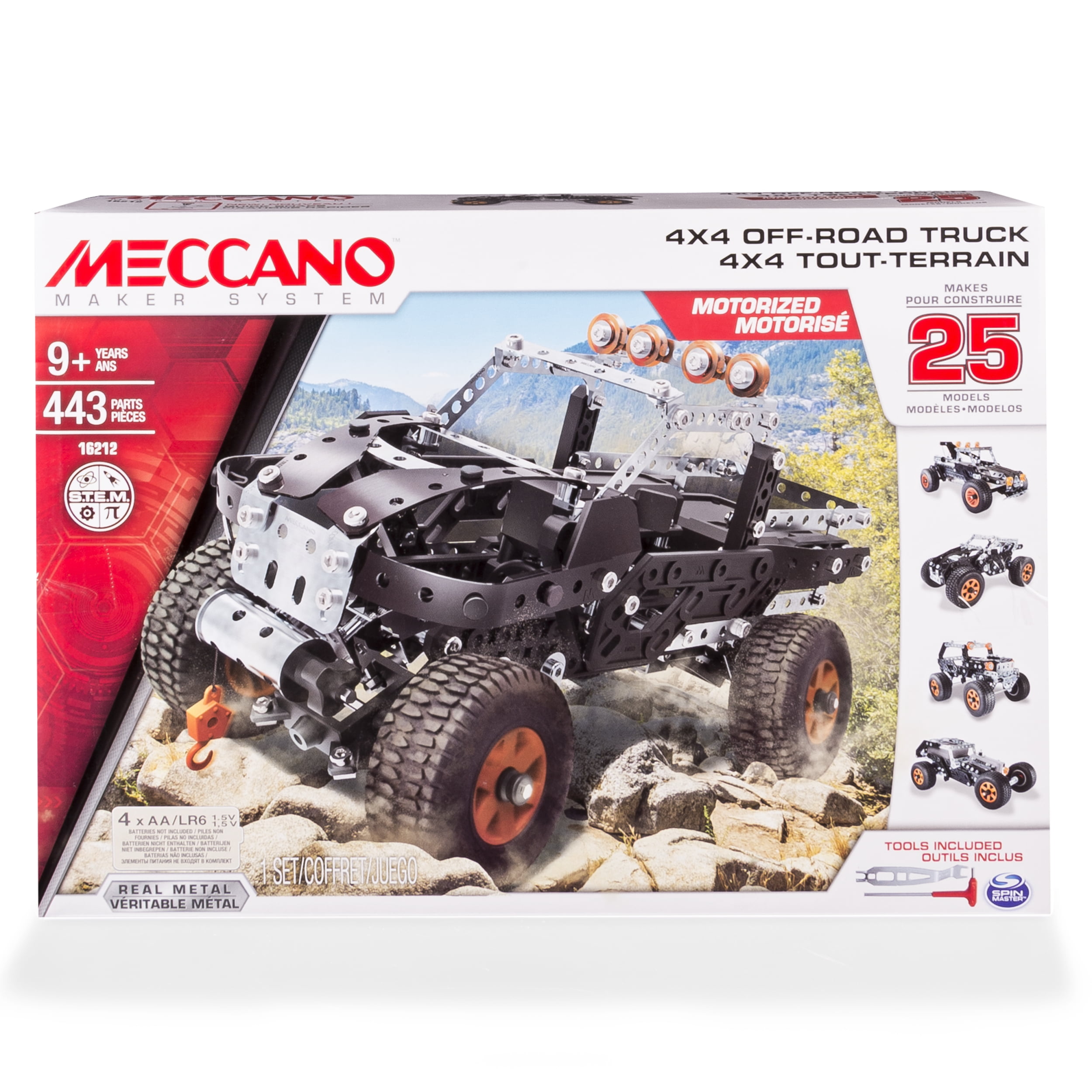  Meccano-Erector Junior, Truckin' Tractor, 4 Model Building Kit  : Toys & Games
