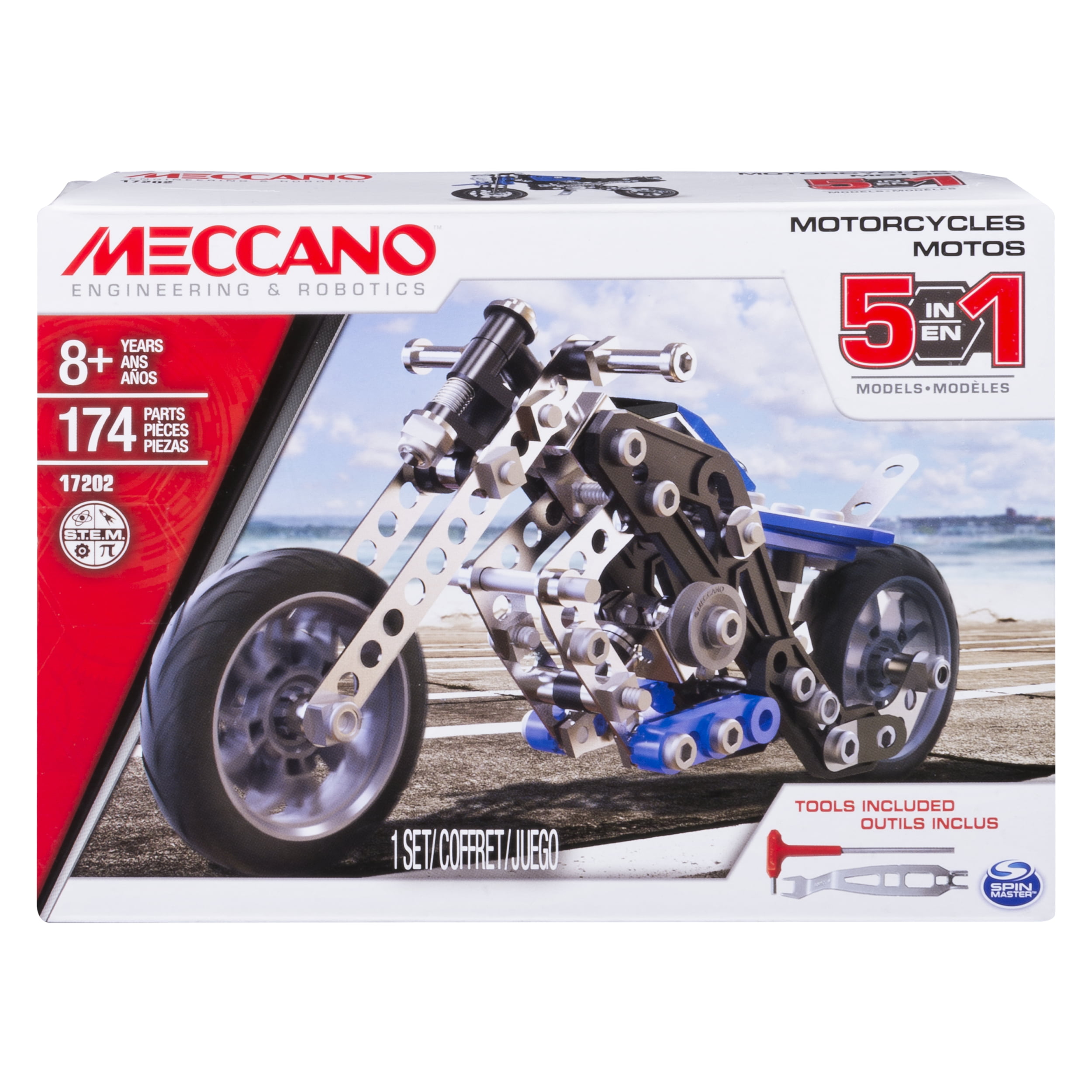Meccano 5-in-1 Roadster Set - A2Z Science & Learning Toy Store