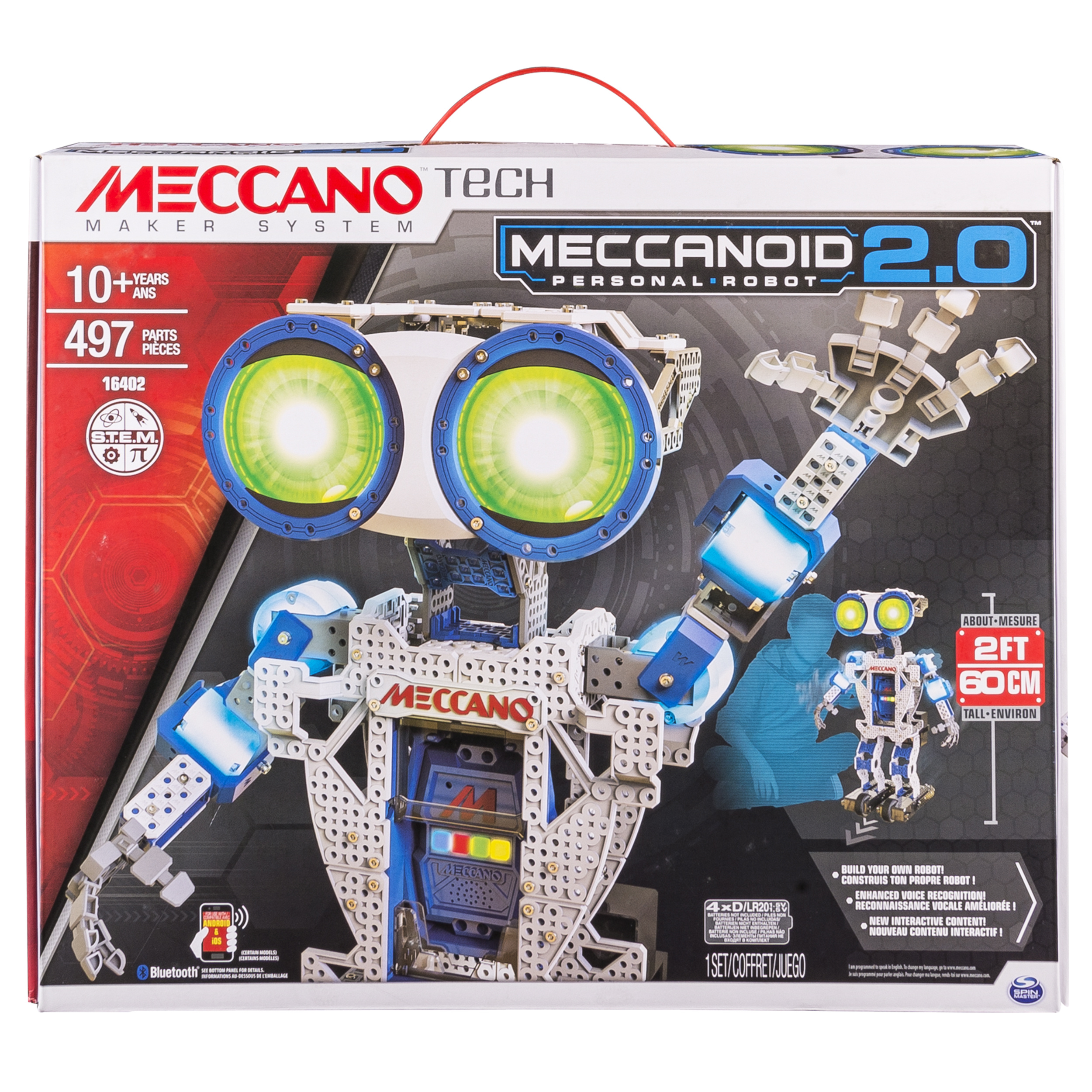 Meccano by Erector, Meccanoid 2.0 Robot-Building Kit STEM Engineering Education Toy - image 1 of 8