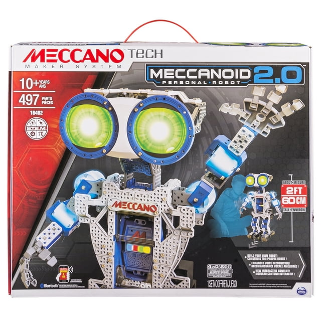 Meccano by Erector, Meccanoid 2.0 Robot-Building Kit STEM Engineering Education Toy