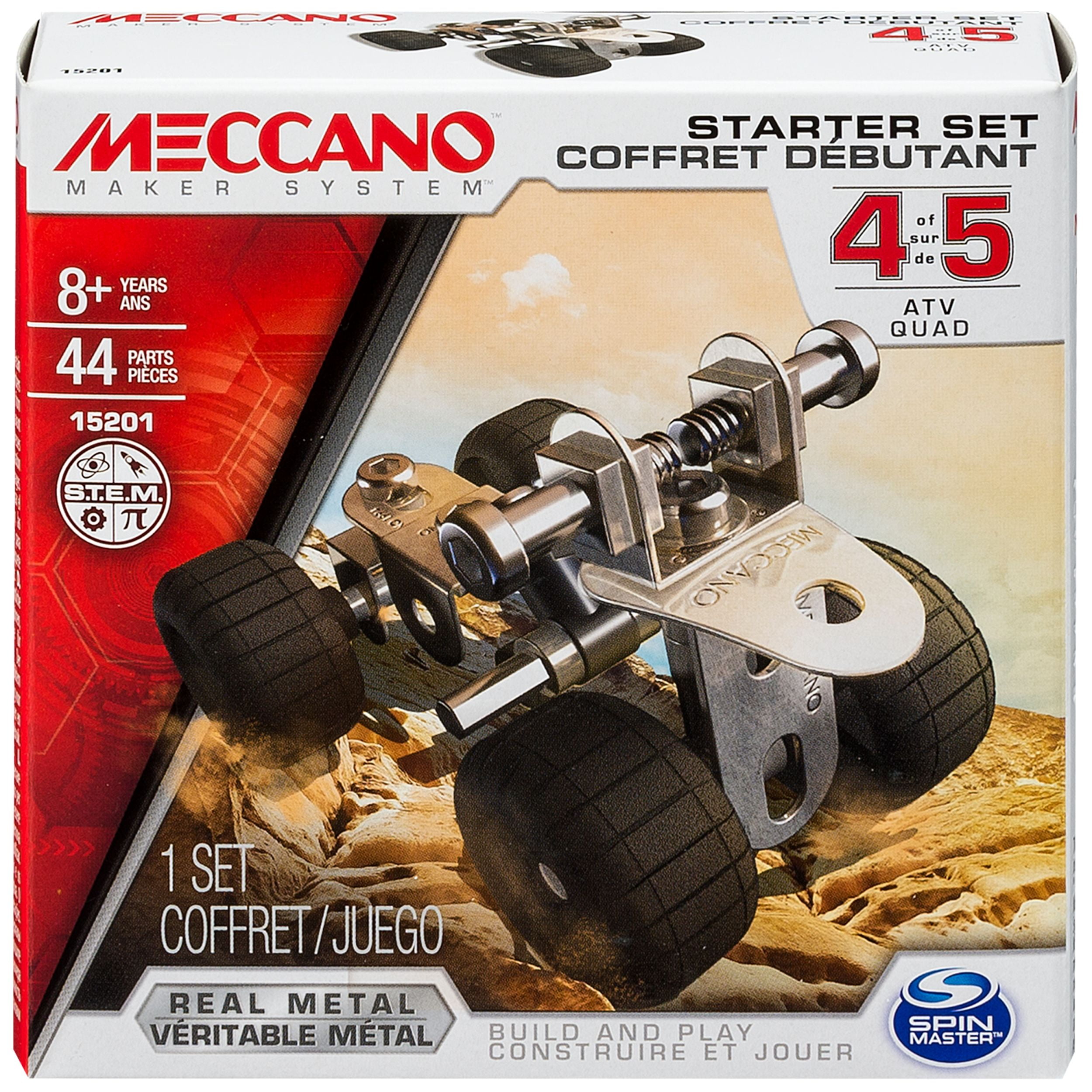Meccano by Erector, Starter Set, ATV Model Kit 