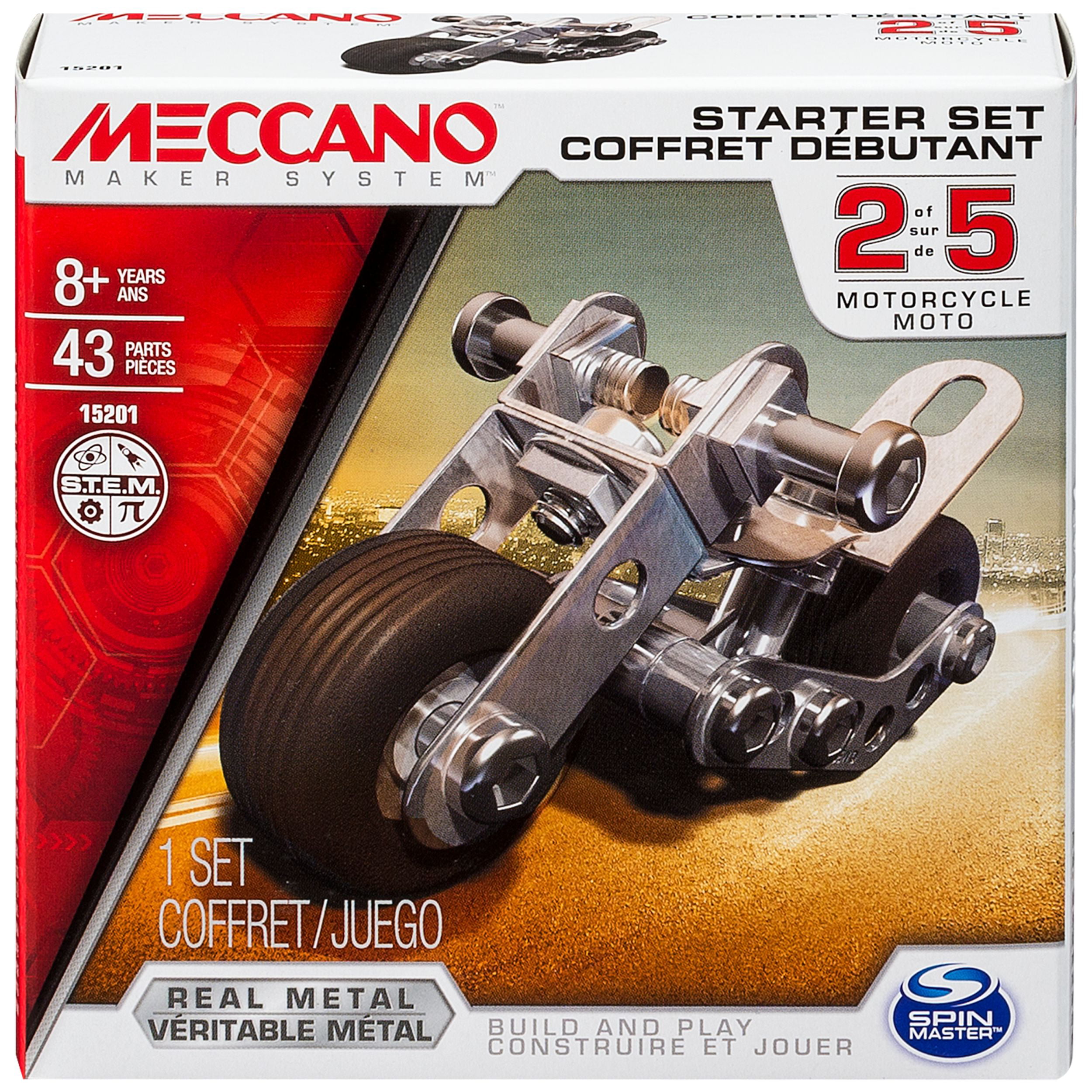Meccano by Erector, Starter Set, Motorcycle Model Kit