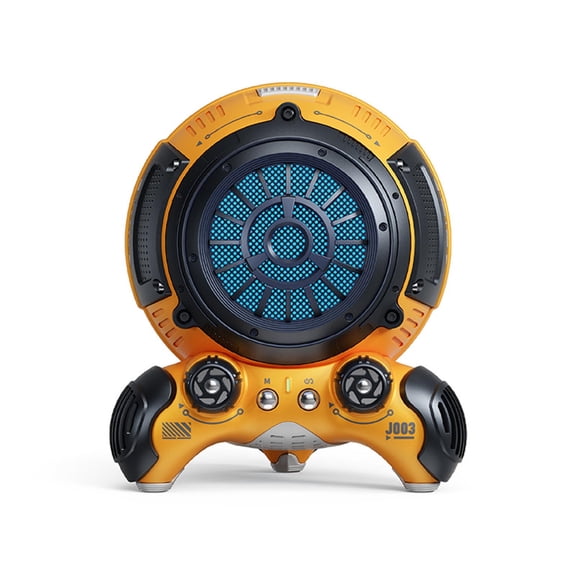 Mech Bluetooth Speaker, Gaming Speaker with Enhanced LED Lights Portable Wireless Audio for PC Desktop Gaming Room