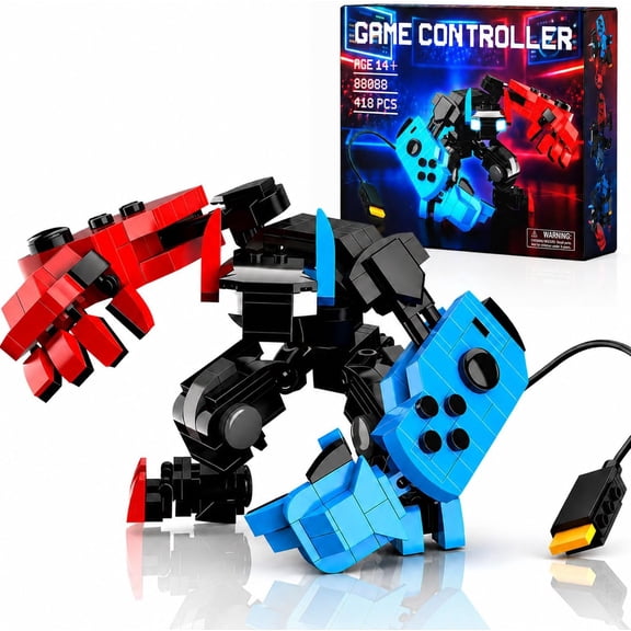 Mech Building Block Set, Classic Game Controller Robot Building Kit with Posable Body, Cool Toys Gifts Ideas for Adults, Teens Age 14+ and Game Fans (418 PCS)