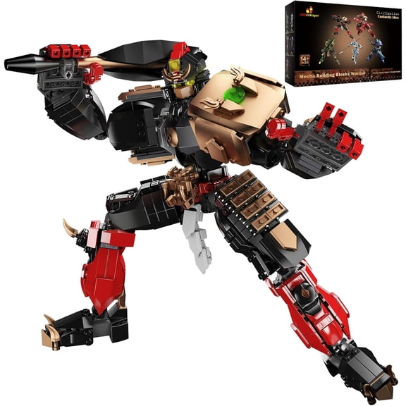 Mech Sets Robot Building Blocks for Adults 70127, Mechs Swordsman Assassin Action Figure Model Kits to Build, Cool Mech Decor Hero Figure Display(920 Pieces)