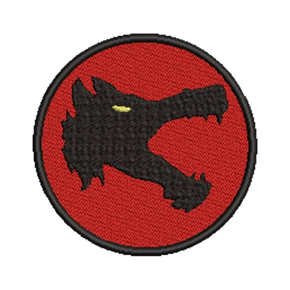 Mech Warrior Clan Wolf Dragoons Embroidered Patch Iron-On Applique, Cosplay Vest Clothing Badge Back Packs Uniform DIY