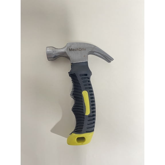 MechDriv Anti slip and shock-absorbing claw hammer, heat-treated forged steel, ergonomic anti-slip handle, nail puller/claw hammer, suitable for woodworking