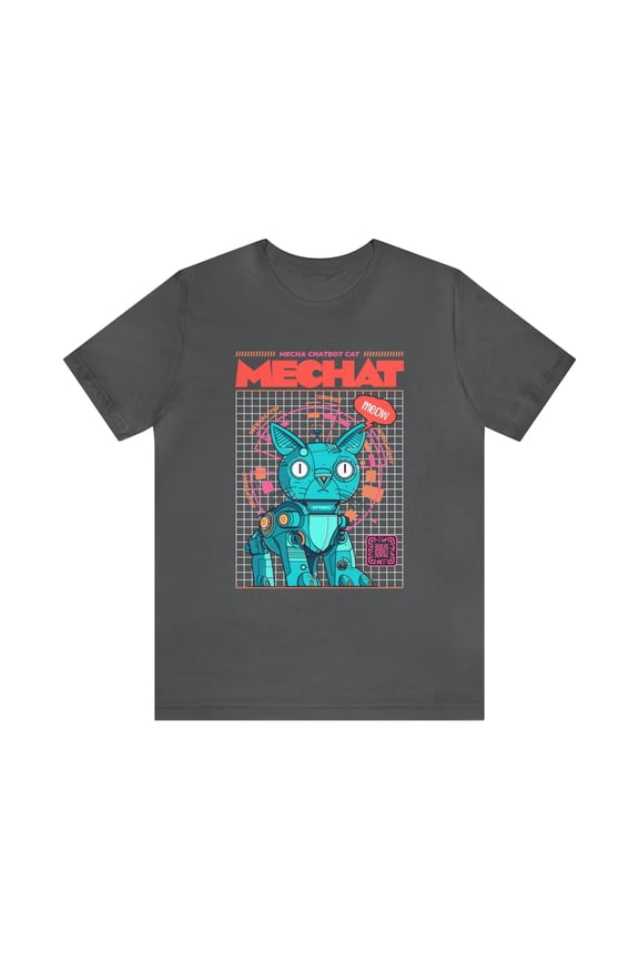 Mecha Chatbot Cat Unisex Jersey Short Sleeve Tee