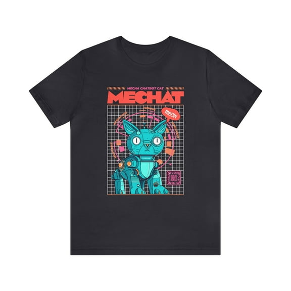 Mecha Chatbot Cat Unisex Jersey Short Sleeve Tee