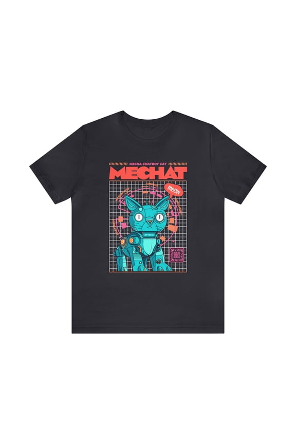Mecha Chatbot Cat Unisex Jersey Short Sleeve Tee