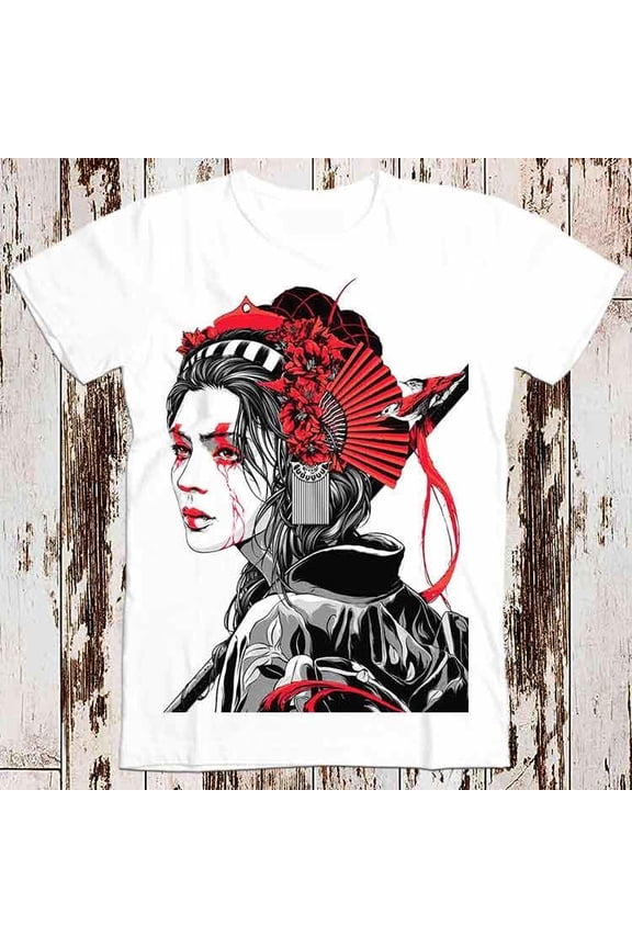 Mecha Geisha Japanese Art Drawing Super Cool Best Gift Top Tee T Shirt 8811