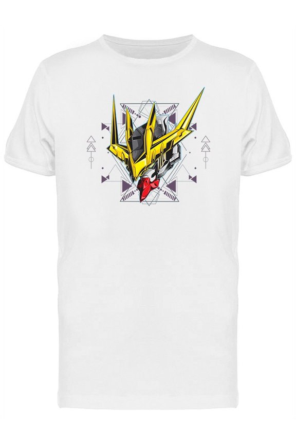Mecha Head T-Shirt Men -Image by Shutterstock, Male Medium