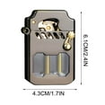 thumbnail image 1 of Mecha Metal Rocker Lighter, Retro Transparent Oil Tank Metal Rocker Kerosene Lighter, Retro Metal Rocker Kerosene Windproof Lighter, 1 of 4