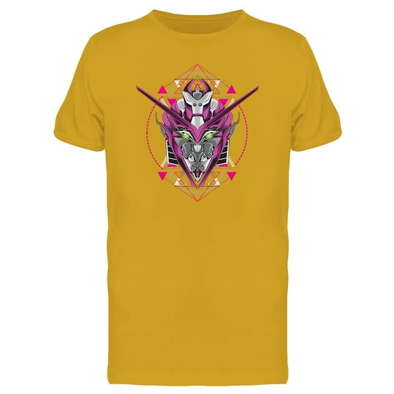 Mecha Robot  T-Shirt Men -Image by Shutterstock, Male 3X-Large