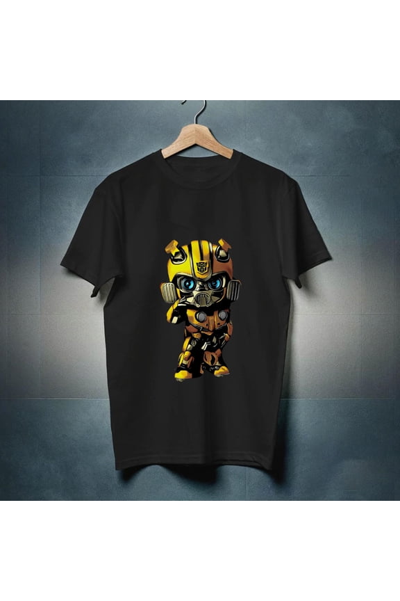 Mecha Warrior Bee Shirt – Yellow Robot Hero Graphic Tee New Instock-TH26893