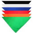 thumbnail image 1 of Mechaly 6 Pack Solid Polyester Dog Neckerchief Triangle Bibs  - Extra Large (Mix, 1 of 2