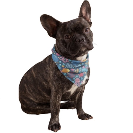 Mechaly Cotton Funny Dog Bandana with Designs Durable Birthday Pet Scarf (Colorful)