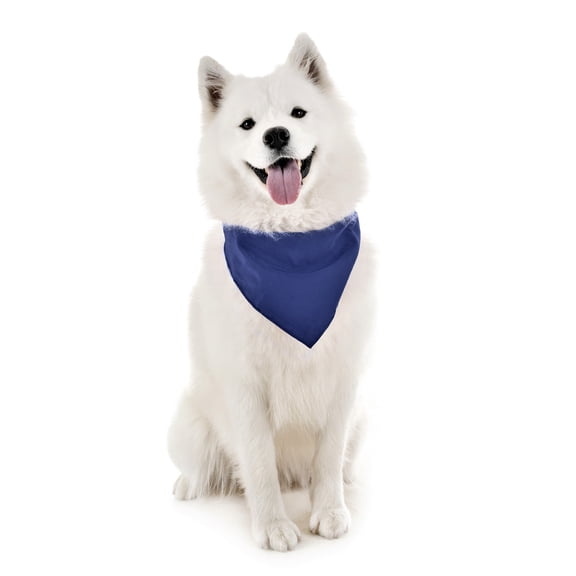 Mechaly Dog Plain Cotton Bandanas - 3 Pack - Scarf Triangle Bibs for Small & Large