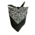 thumbnail image 1 of Mechaly Lightweight Soft Cotton Scarf Neckerchief (Paisley Black), 1 of 2