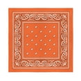 thumbnail image 1 of Mechaly Multifunctional 12 Pack Dozen Cotton Paisley Bandanas (Orange), 1 of 2