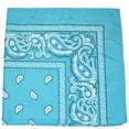 thumbnail image 1 of Mechaly Paisley 100% Cotton Bandanas - 3 Pack (3 Turquoise), 1 of 2