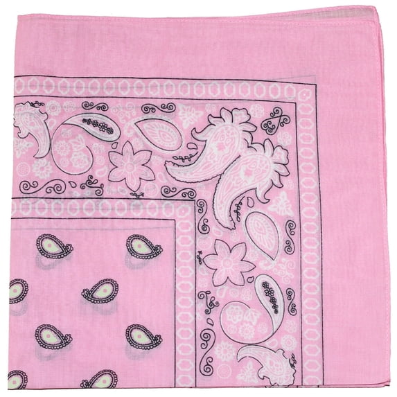 Mechaly Cotton Bandana Paisley Pink