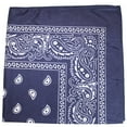 thumbnail image 1 of Mechaly Paisley 100% Polyester Bandana (Navy Blue), 1 of 2