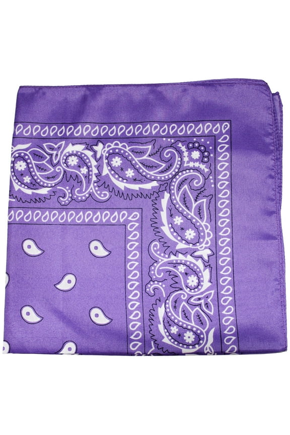 Paisley 100% Polyester Unisex Bandanas - 75 Pack - Bulk Wholesale