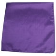 thumbnail image 1 of Mechaly Plain 100% Cotton X-Large Bandana - 27 x 27 Inches (Purple), 1 of 2