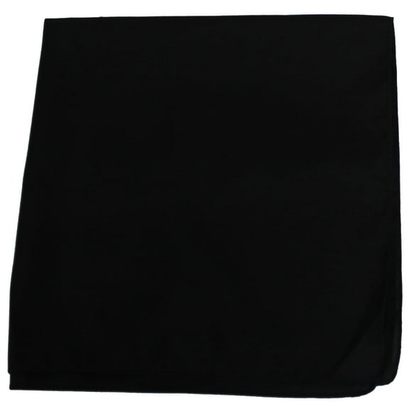Mechaly 100% Cotton Bandana Solid Colors Black