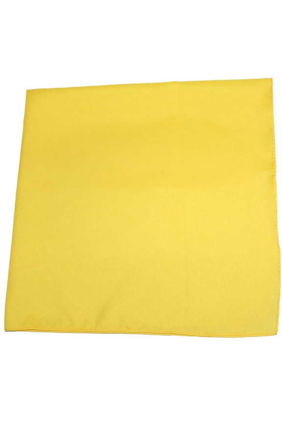 100% Cotton Bandana Solid Colors Yellow