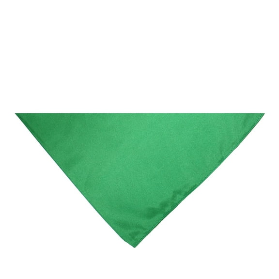 Mechaly Triangle Plain Bandanas - 6 Pack - Kerchiefs and Head Scarf (Green)