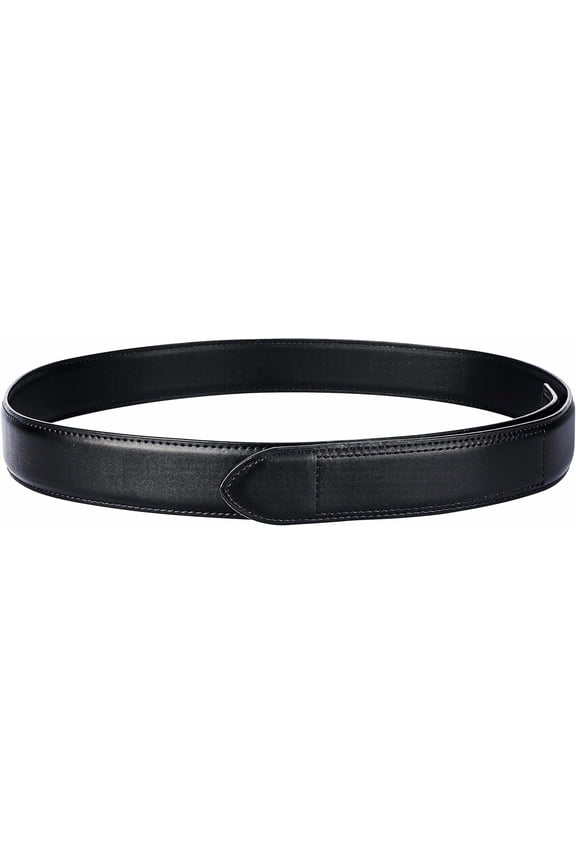 Mechanic Belt Buckleless No Scratch Genuine Leather Belt 1 3/8" Hook and Loop Technician Movers Work Belt Travel Belt