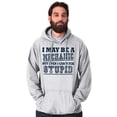 thumbnail image 1 of Mechanic Cant Fix Stupid Rude Honest Hoodie Hooded Sweatshirt Men Brisco Brands 3X, 1 of 6