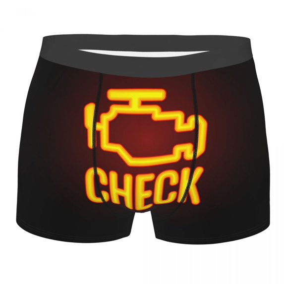 Mechanic Car Driver Check Engine Light Boxer Shorts For Homme Sexy 3D Printed Underwear Panties Briefs Soft Underpants
