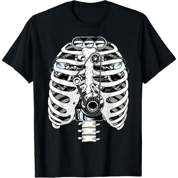 Mechanic Car Engineer Skeleton Mechanic T-Shirt