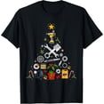 thumbnail image 1 of Mechanic Christmas Ornament Tree In Garage Car Mechanic 2021 T-Shirt men and women can wear, black, white, gifts, 1 of 4
