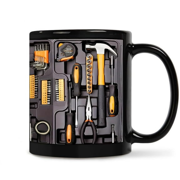 Mechanic Coffee Cup, Toolbox Set Car Mechanic, Handyman Wrench, Tools, Dad, Husband Gift, Men'S Gift | 11 Ounce Ceramic Cup Tea