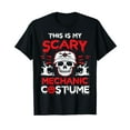 thumbnail image 1 of Mechanic Costume Funny Car Halloween Cotton Black T-Shirt, 1 of 5