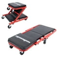 thumbnail image 1 of WheelX Mechanic Creeper 36 inch 2 in 1 Z Seat 340 lbs Capacity, Foldable Garage Chair Adjustable Rolling Folding with 6 Pcs Wheels, Lay Down or Sit, 1 of 10