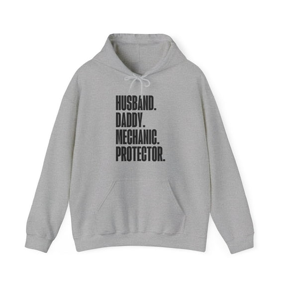 Mechanic Dad Fathers Day Birthday Hoodie Gifts Hooded Sweatshirt Pullover